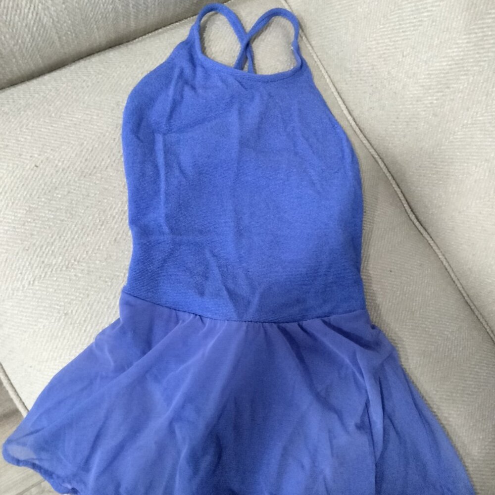 Anne Klein for Sirena 1 Piece Swimsuit, Purple w/ Sheer Overskirt, Size 8, NWOT